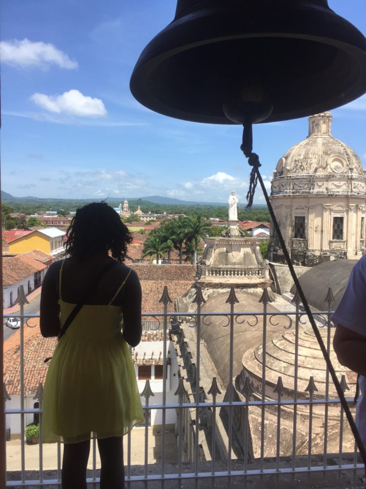 Madison in bell tower