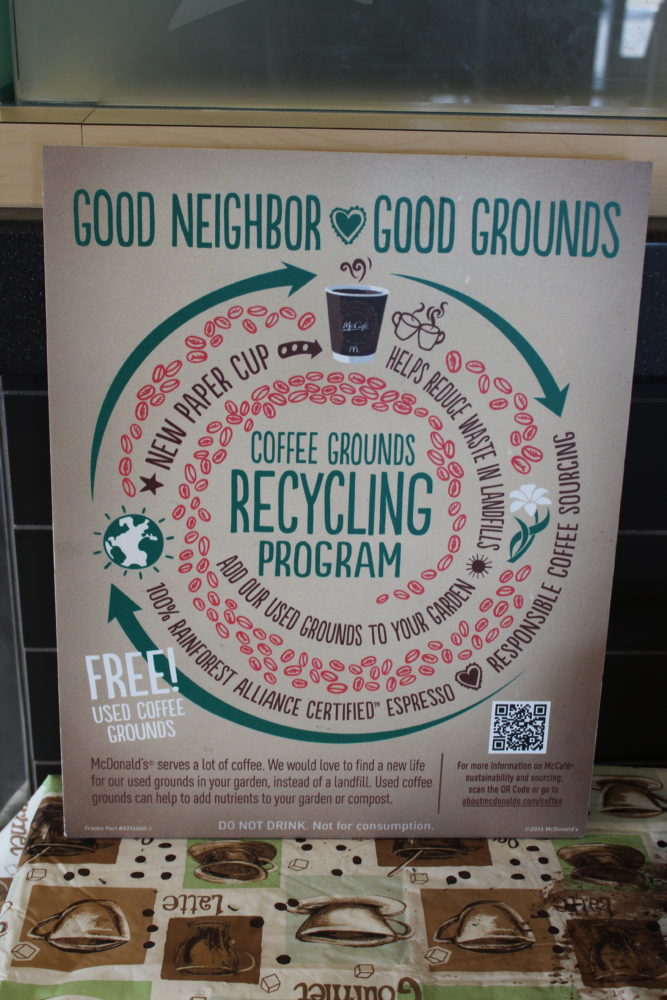 recycle coffee grounds